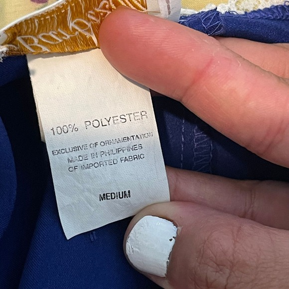 Barbizon Nightgown Maxi Lace Trim Sleepwear Lingerie Loungewear Blue Medium - Picture 4 of 12